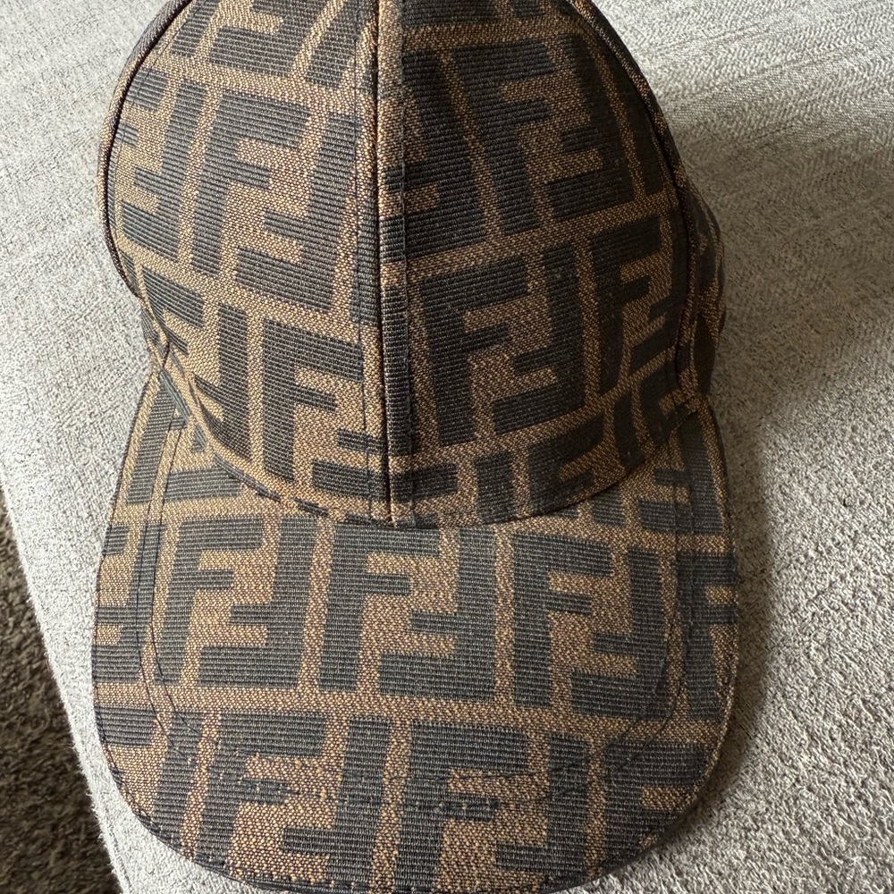 Fendi Monogram Brown and Black Cap